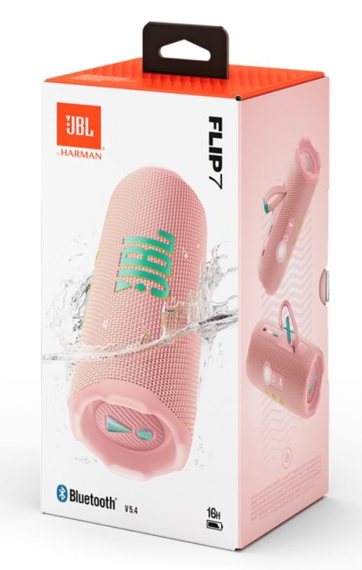 Тонколони JBL FLIP7 PINK Portable waterproof and drop-proof speaker