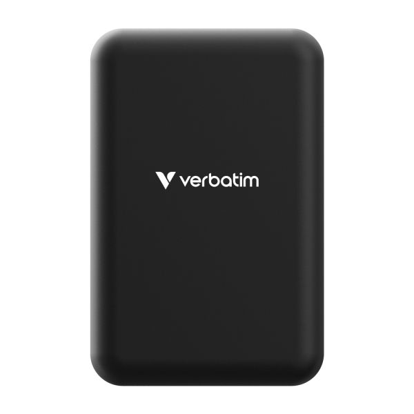Външна батерия Verbatim Charge 'n' Go Essentials Power Bank Magnetic Wireless 20000mAh Black