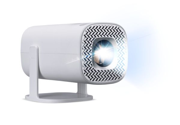 Мултимедиен проектор AOPEN QH15s (powered by Acer), LCD, 720p (1280x720) max.(1920x1080), 6500 LED Lm, (180 ANSI), 1000:1, HDMI, USB (Type A 2.0), Micro SD, Smart PJ, Wifi, PC Audio (3.5mm mini jack), BT Wireless Audio (V 5.4, BT Out), DC Out (5V/0.5A), 1