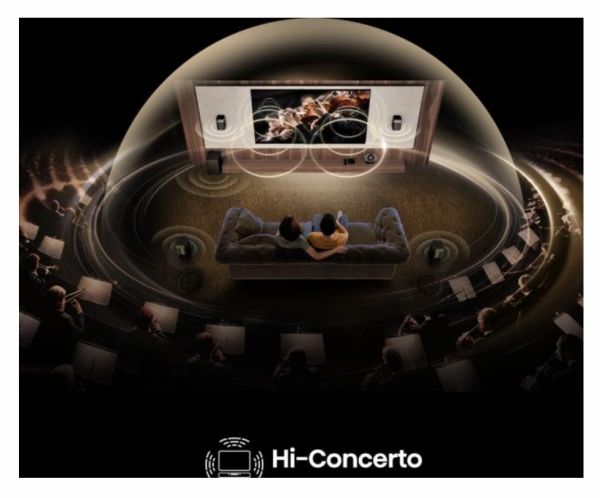 Аудио система Hisense HT Saturn, 4.1.2Ch Sound Bar with Wireless Subwoofer, 720W, Dolby Atmos, Tuned by Devialet , DTS:X,Quad Satellite Speakers , Black