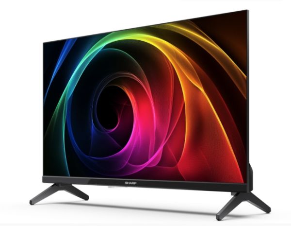 Телевизор Sharp 24HA1205E, 24" LED HD 1366x768 Frameless, 100 000:1, DVB-T/T2/C/S/S2, Active Motion 100, Speaker 2x3W, Dolby Digital, CI+, 3xHDMI (ARC/CEC), 2xUSB, LAN, Video/Audio input (3 x RCA), Hotel Mode, E, 2 pole Stand