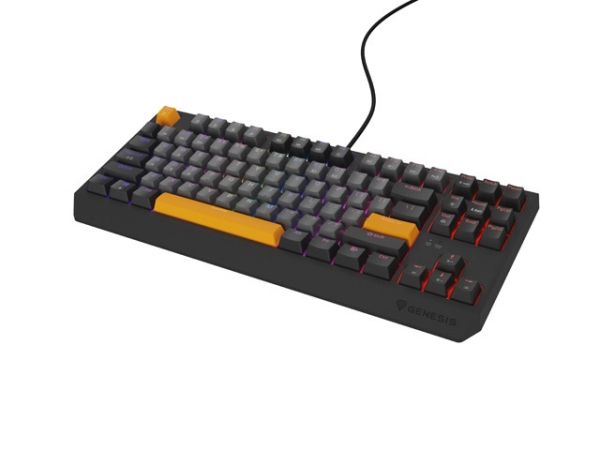 Клавиатура Genesis Gaming Keyboard Thor 230 TKL Anchor Gray Negative US RGB Mechanical Outemu Red