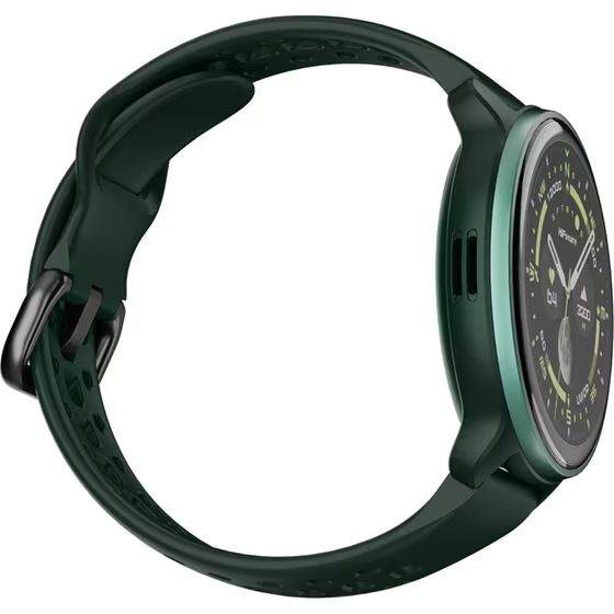Часовник HiFuture Vela Dark Green, 1.43" AMOLED, GPS +Compass + Altimeter, 466*466, Support Local Music(100M Space), Support AI Coach for Training, Powered by Dual Core, Bluetooth Call, 5ATM Waterproof, 24/7 True Heart Rate & Blood, Oxygen Sensor, Up to 1