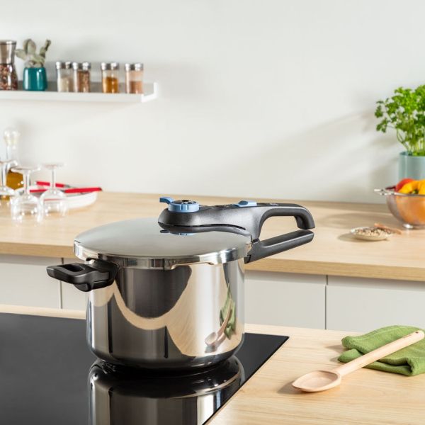 Тенджера Tefal P2584401, SECURE TRENDY 8L TEFAL AQUA BLU