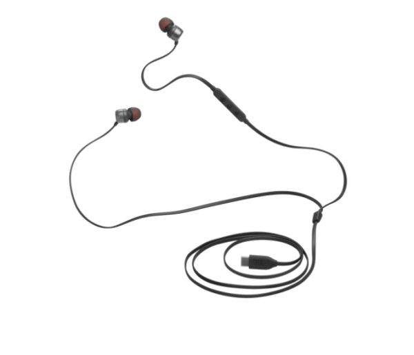 Слушалки JBL T310C BLK USB-C In-ear headphones
