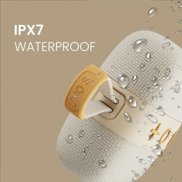 Тонколони HiFuture LINO S Latte, Bluetooth 5.4, IPX7 Waterproof, 12W Output, Pair to Play (TWS Mode), Up to 10 Hours Playtime, Support Auracast (Up to 100 units pair), Built-in Powerful DSP with DynaBoost Technology