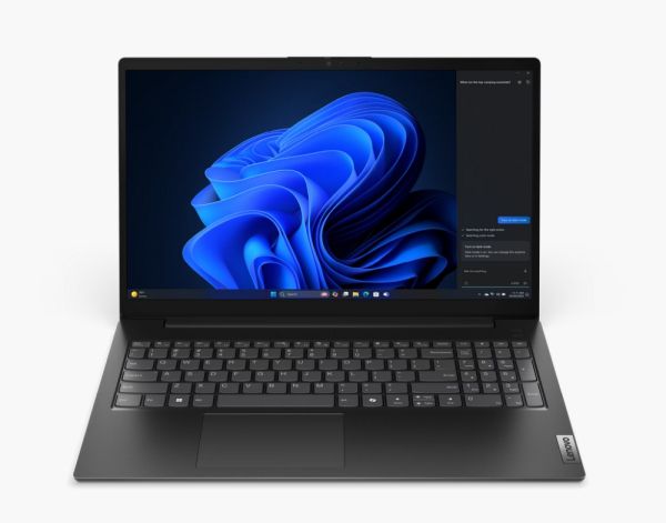 Лаптоп Lenovo V15 G5 IRL Intel Core i7-13620H (up to 4.9GHz, 24MB), 16GB DDR5-5200, 512GB SSD, 15.6" FHD (1920x1080) TN AG, Integrated UHD Graphics, WLAN, BT, HD 720p Cam, 3 cell, Black, DOS, 3Y CCI