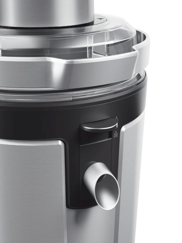 Сокоизстисквачка Bosch MES4010, Centrifugal juicer 1200 W, 3 speeds, 3 lt pulp container, 1.5 ltr juice container & foam separator, XXL feeding tube (84 mm), ceramic knife, electropolished stainless steel sieve, die-cast aluminum body and clamps, juice ou