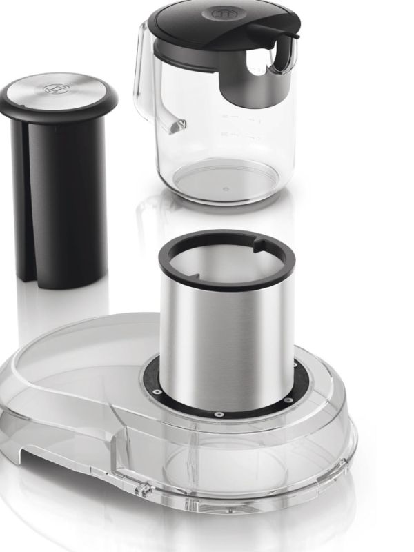 Сокоизстисквачка Bosch MES4010, Centrifugal juicer 1200 W, 3 speeds, 3 lt pulp container, 1.5 ltr juice container & foam separator, XXL feeding tube (84 mm), ceramic knife, electropolished stainless steel sieve, die-cast aluminum body and clamps, juice ou