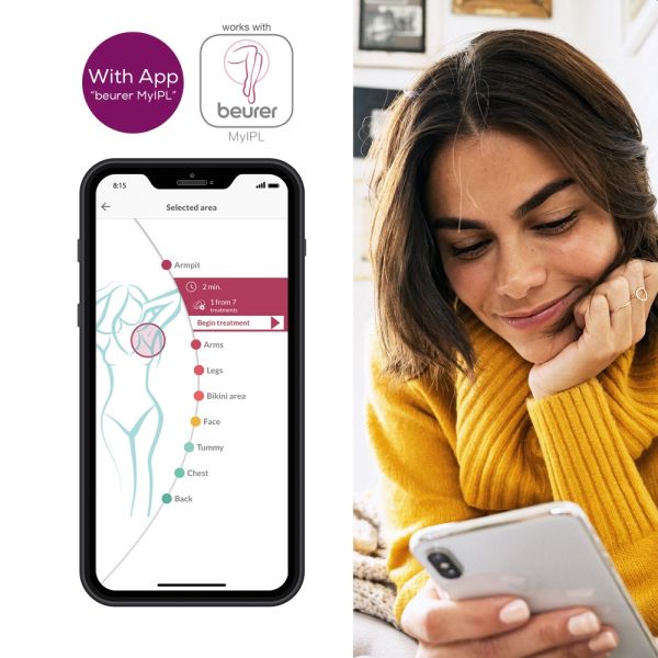 Фотоепилатор Beurer IPL 5800 PureSkin Pro Hair-remover, Auto flash, 3.1 cm2, 600 000 pulses, safe skin sensor, UV filter, 3 energy levels, black