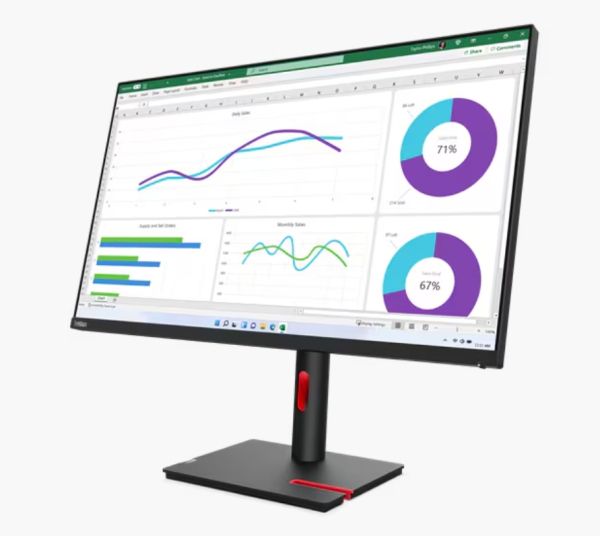 Монитор Lenovo ThinkVision T32h-30 31.5" IPS, WLED, 16:9, 2560x1440, 4ms, 1000:1, 60Hz, 350 cd/m2, USB-C, HDMI, DP, RJ45, Tilt, Swivel, Pivot, Height Adjust Stand