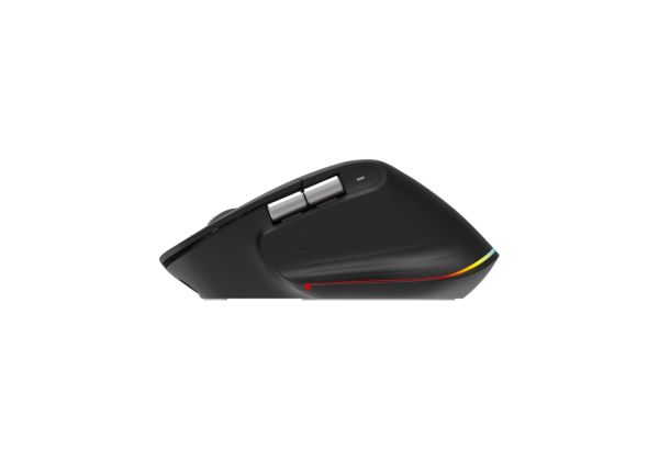 Мишка Acer Easy Fit Wireless Mouse,RF 2.4 GHz dongle, Bluetooth 5.0, Wired, 6 buttons, DPI 4000, 122 g, Black with RGB strip