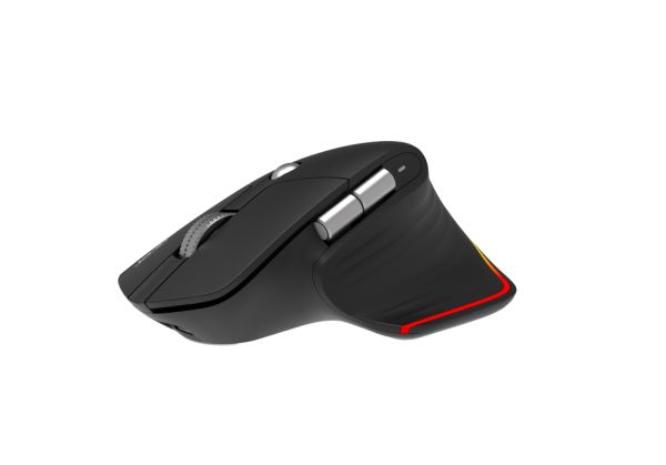 Мишка Acer Easy Fit Wireless Mouse,RF 2.4 GHz dongle, Bluetooth 5.0, Wired, 6 buttons, DPI 4000, 122 g, Black with RGB strip