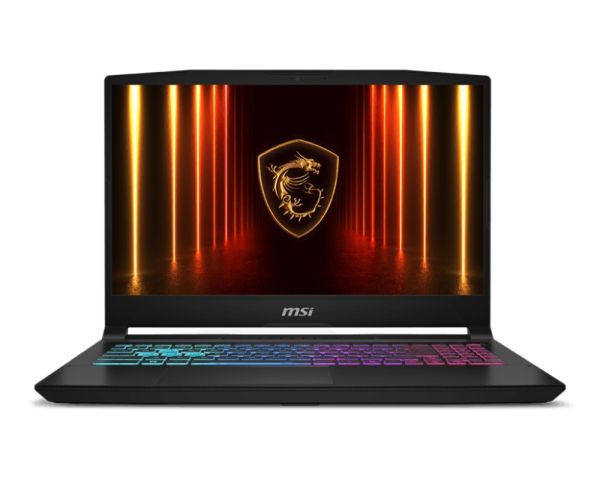 Лаптоп MSI Katana 15 HX B14WEK, i7-14650HX (16C/24T 8P+8E up to 5.2 GHz), NVIDIA GeForce RTX 5050 8GB GDDR7 440 AI TOPS, 15.6" QHD (2560x1440) 165Hz, IPS-Level, 16GB DDR5 2x8 5600MHz, 1TB SSD Gen4x4, Intel WiFi 6E, BT5.3, 4 Zone RGB Kbd, NO OS, 2.4kg