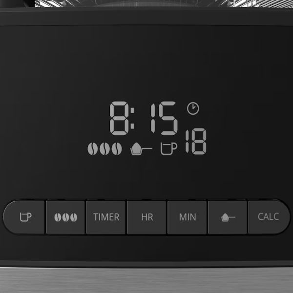 Кафемашина Krups KM832810 Grind & Brew, metalic grinder, 3 grinding settings, digital display, timer, 1.25L