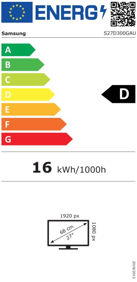 Монитор Samsung LS27D300GA, 27" IPS LED, 1920x1080, 5ms, 100 Hz, 250cd/m2,HDMI  Black