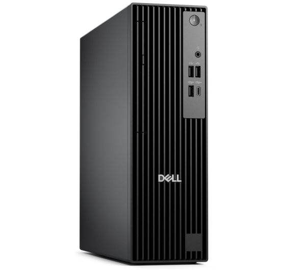 Настолен компютър Dell Pro Slim QCS1255, AMD Ryzen 7 8700G (16 TOPS NPU, 8 cores, up to 5.1GHz), 16 GB: 2 x 8 GB, DDR5, up to 4800 MT/s, 512GB SSD, Integrated Graphics, Wi-Fi 6, Bulgarian Keyboard&Mouse, 180W, Ubuntu, 3Y PS