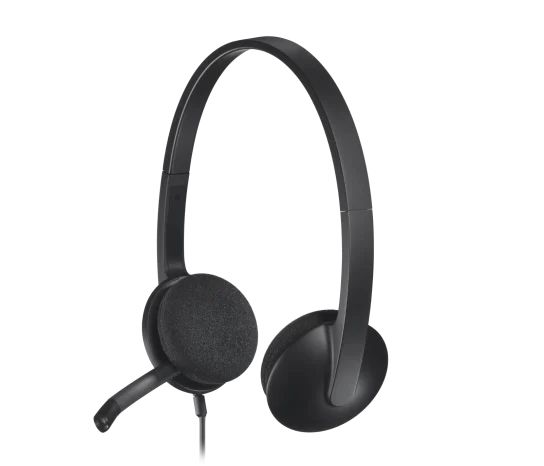 Слушалки Logitech H340 USB Computer Headset, Black