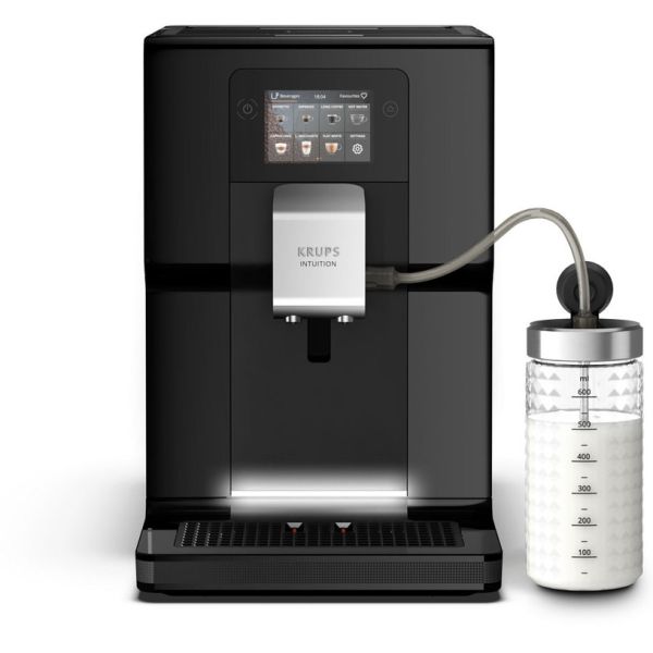 Кафеавтомат Krups EA873810, ESP intuition preference milk pot total, black