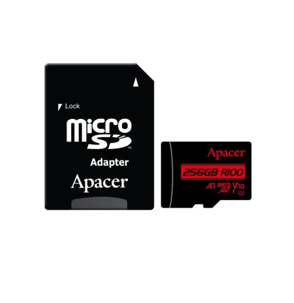 Памет Apacer 256GB microSDHC/SDXC UHS-I U1 V10 A1 (1 adapter)