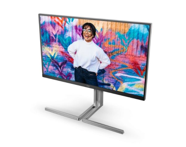 Монитор AOC U32U3CV, 31.5" Nano IPS WLED, 3840x2160@60Hz, 4ms GtG, 400cd m/2, 1000:1, 50M:1 DCR, Adaptive Sync, FlickerFree, Anti Blue Light, 3Wx2, Tilt, Height Adjust, Pivot, Swivel, 2xHDMI, DP, USB hub