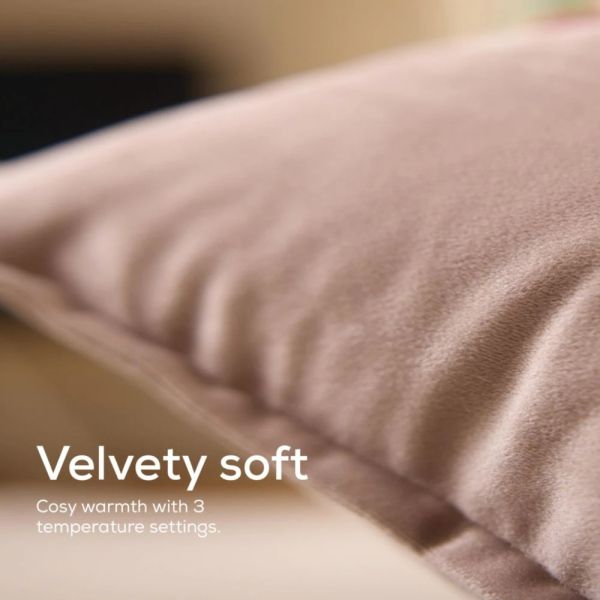 Термоподложка Beurer HK 77 Heaty smokey-taupe;lithium-ion battery; Soft velvet cushion cover machine-washable at 30°C; 3 temperature settings; Fast heating; BSS; 45(L)x45(W) cm