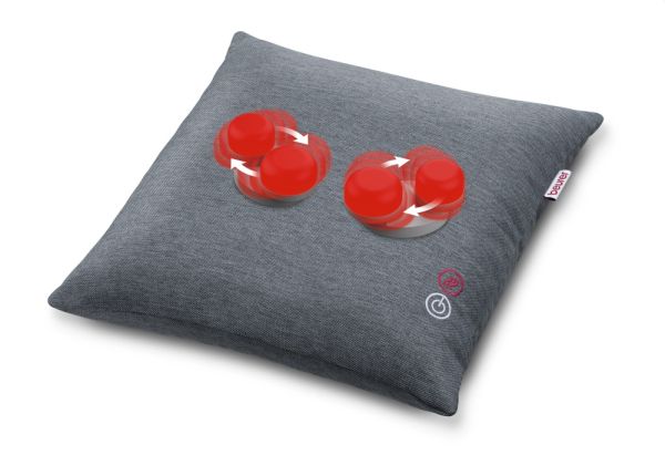 Масажор Beurer MG 135 Shiatsu massage cushion, Universal cushion shape, washable cover, light and heat function, 4 Shiatsu massage heads - rotating in pairs
