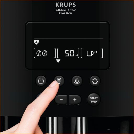Кафемашина Krups EA817010, Espresso Automat Arabica, espresso machine, 1450W, 15 bar, 1.7l, Black