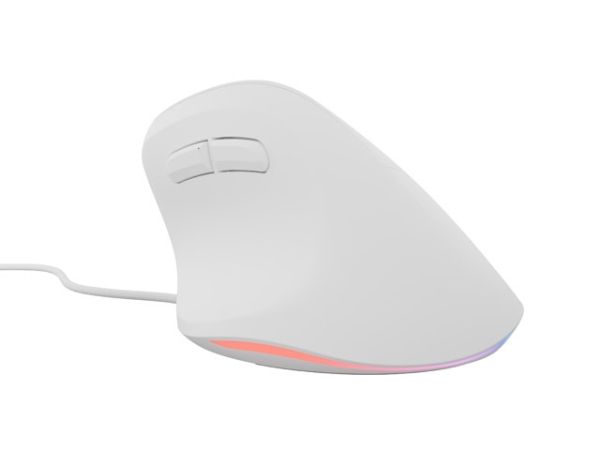 Мишка Natec Vertical Mouse Crake 2 Pro 12800DPI Optical White
