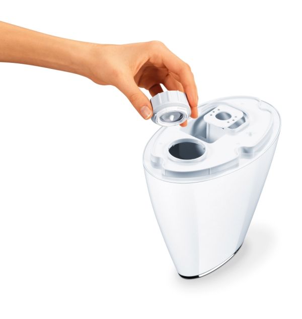 Овлажнител на въздух Beurer LB 37 air humidifier white; ultrasound humidification technology; 15 aroma pads; clianing brush; 20 watts; max. 20m2