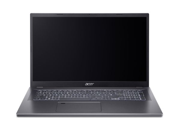 Лаптоп Acer Aspire 17, A17-51M-59K6, Intel Core 5 120U (up to 5.00GHz, 12MB), 17.3" FHD (1920x1080) IPS slim bezel LCD, 16GB DDR5 4600MHz, 512GB PCIe NVMe SSD, Intel UMA, FHD Cam,WiFi 6E, BT 5.1, Backlit Kbd, No OS, Steel Gray