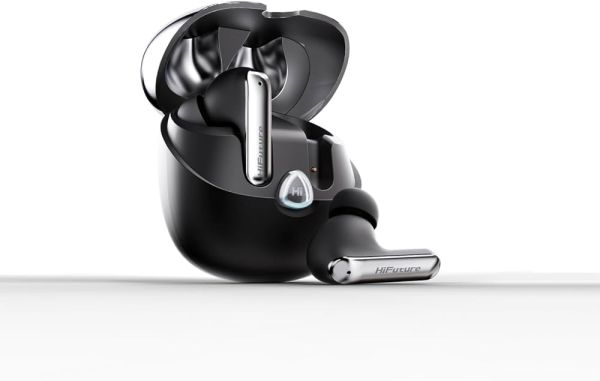 Слушалки HiFuture SonicAir Black, 4MICS ENC, 35 Hours Playtime,  Wireless 5.3, 10MM Driver, Soft Bass, Comfort Fit