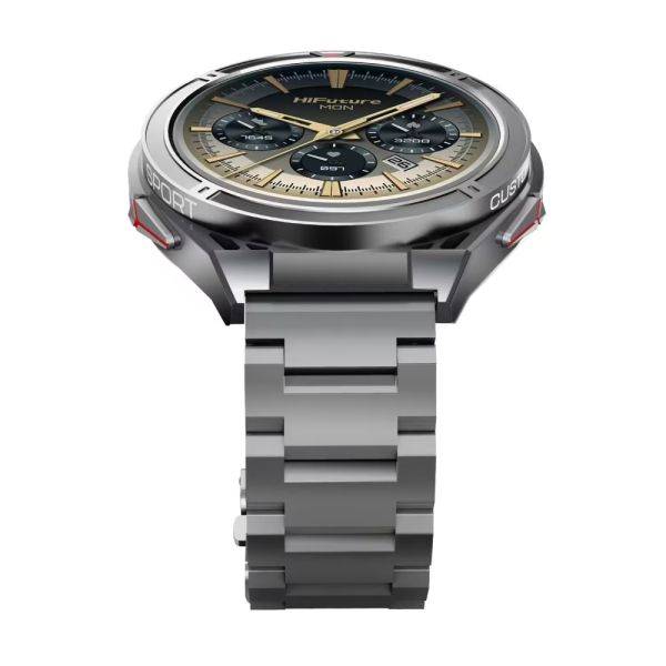 Часовник HiFuture Active Silver, *1.43"  AMOLED, Dual Band GPS +Compass + Altimeter 466*466, Powered by Dual Core & Syntra AI, Bluetooth Call, 5ATM Waterproof, 24/7 True Heart Rate & Blood Oxygen Sensor, Up to 10 days daily use