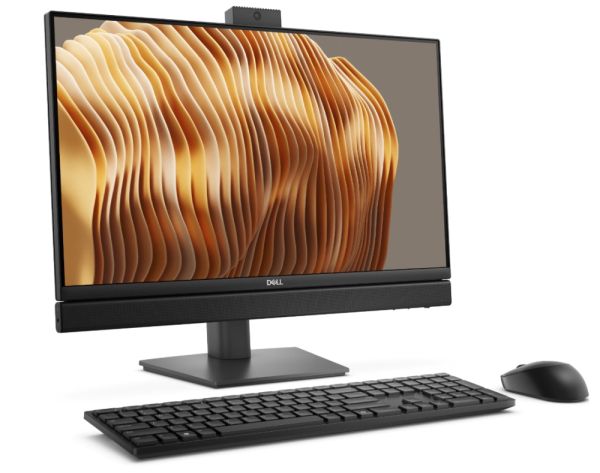 Настолен компютър - всичко в едно Dell Pro 24 All-in-One QC24251, Intel Core i5 14500T (14 cores, up to 4.8GHz), 23.8", FHD 1920x1080, 100 Hz, IPS, AG, 1x8 GB, DDR5, up to 4800 MT/s, 512GB SSD, Intel Graphics, Height Adjustable Stand, FHD HDR Camera, WiFi