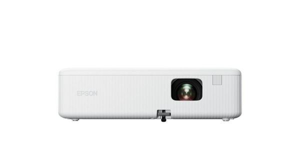 Мултимедиен проектор Epson CO-FH01, Full HD 1080p (1920 x 1080, 16:9), 3000 ANSI lumens, 16 000:1, WLAN (optional), USB 2.0, HDMI, Lamp warr: 6000h, Warr: 24 months, White + Sunne Universal Ceiling Projector Bracket, max. 20kg, extension