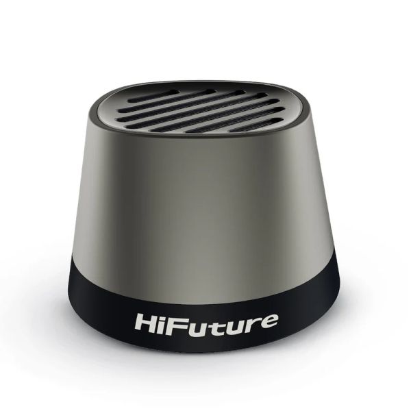 Тонколони HiFuture Mega S Silver Grey, Bluetooth 5.4, MagSafe, 5W Output, Built-in MIC support Handsfree, Pair to Play (TWS Mode), Up to 10 Hours Playtime, Wireless Charge (7.5W-15W), Phone Holder