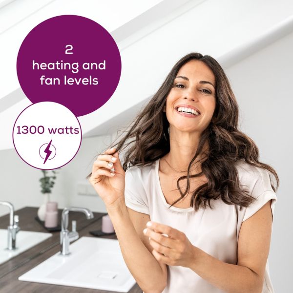 Сешоар Beurer HC 17 Hair dryer, 1 300 W, ergonomic folding handle, 2 heat settings, 2 blower settings, slim professional nozzle, overheating protection