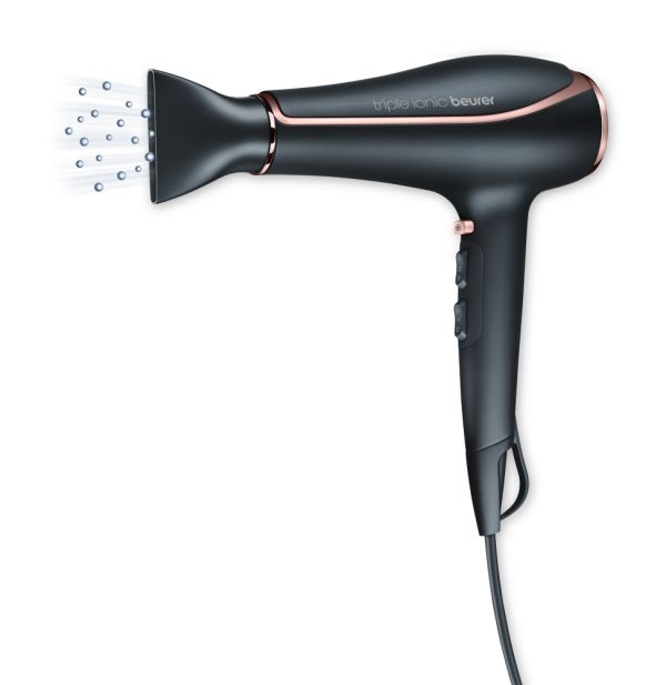 Сешоар Beurer HC 80 Hair dryer, 2 200 W, triple ionic function, professional AC motor, 2 attachments, 3 heat settings,2 blower settings, cold air, overheating protection 