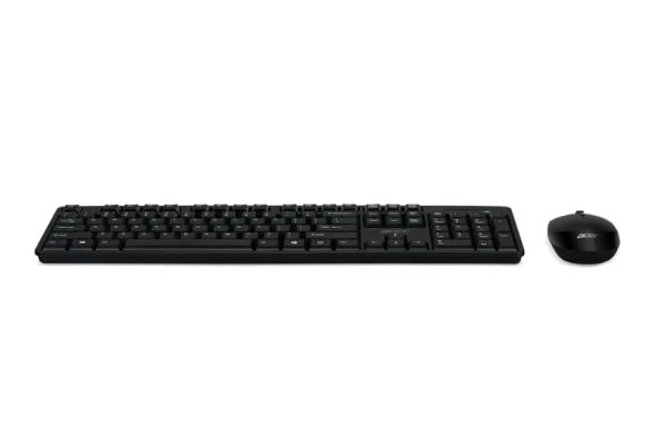 Комплект Acer Combo set AAK410 Keyboard & Mouse , Wireless, USB, Standard, Black, No Cyrillic