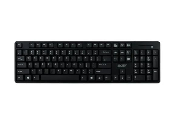 Комплект Acer Combo set AAK410 Keyboard & Mouse , Wireless, USB, Standard, Black, No Cyrillic