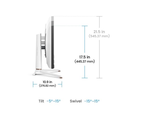 Монитор BenQ MOBIUZ EX271U, 27", 4K UHD, IPS, 1ms GtG, 165Hz, 120Hz for Console with eARC, Color Shuttle, FreeSync Premium, B.I.+ Gen2, HDRi and HDR400, Quickit, 1200:1, 95% P3, 400 nits, USB-C (DP alt. PD 65W),USB Hub, HDMI 2.1, DP, Height Adj. 100mm, Wh