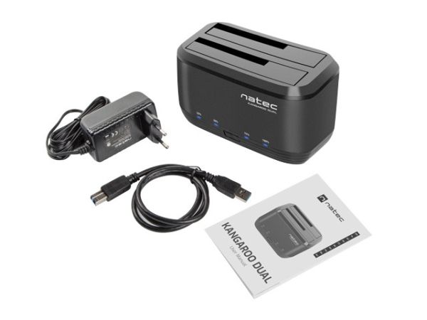 Докинг станция Natec HDD Docking Station Kangaroo Dual SATA USB 3.0