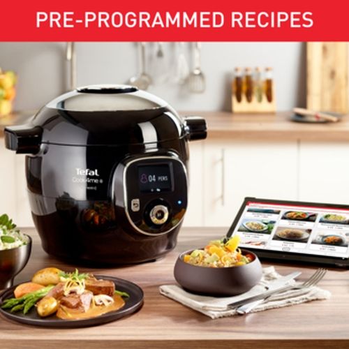 Мултикукър Tefal CY855830 Cook4me Connect + 150 BG recipes, 6L, black