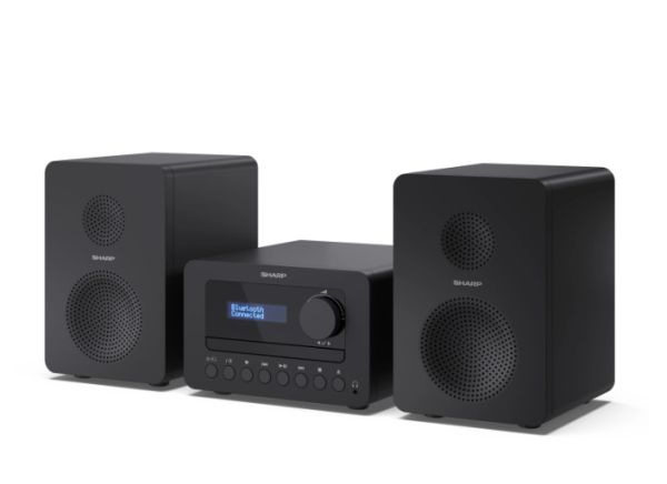Аудио система Sharp Audio Systems XL-B520D(BK), HI-FI MICRO SYSTEM, 40 (peak), DAB+/DAB and FM radio with RDS, Bluetooth v5.0, CD player, USB MP3 playback, 3.5mm Headphone jack / line-out, wooden speaker, Black