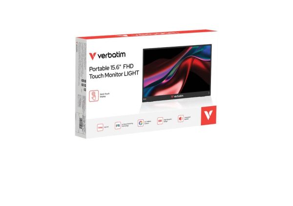 Монитор Verbatim Portable 15.6" Touch Monitor LIGHT