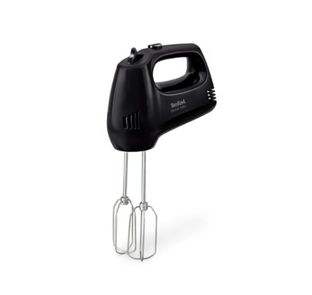 Миксер Tefal HT310838, Hand Mixer, 300W, 5 Speeds + turbo,  2 Beaters, 2 Dough hooks, black