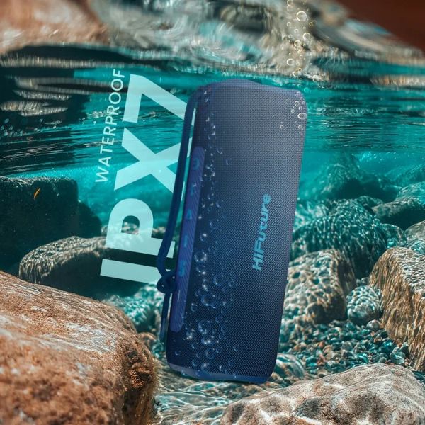 Тонколони HiFuture Alpha Blue, Bluetooth 5.3, IPX7 Waterproof, 20W Output, Pair to Play (TWS Mode), Up to 12 Hours Playtime, Built in 2-in-1 Amplifier