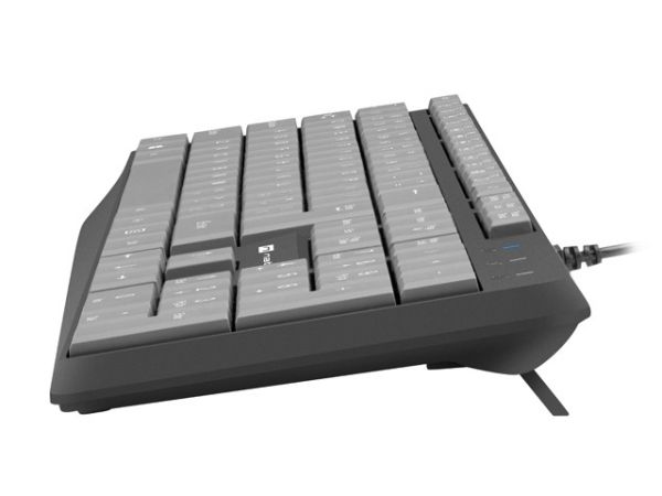 Клавиатура Natec keyboard Nautilus SLIM Black-Grey US layout