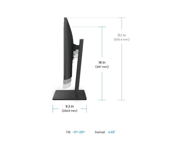 Монитор BenQ BL2786TC, 27" IPS, 1920x1080 FHD, AG, 100Hz, 5ms, 99% sRGB, B.I. Gen2, LBL, ePaper, Eye-CareU, Daisy Chain, Ergo Design, Coding mode, USB-C (DP alt. PD 65W), DP1.2, HDMI1.4, DP out (MST), Speaker 2Wx2, Height Adj. 130mm, VESA 100
