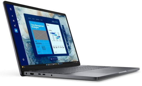 Лаптоп Dell Pro 16 PC16250, Intel 5 120U (10 cores, up to 5.0 GHz), 16" FHD+(1920x1200) 300nits AG, 8 GB: 1x8 GB, DDR5, 5600 MT/s, 512 GB TLC SSD, Intel Graphics, FHD HDR IR Cam and Mic, Wi-Fi 6E, FPR, Backlit Kb, Win11 Pro, Magnetite, 3Y PS
